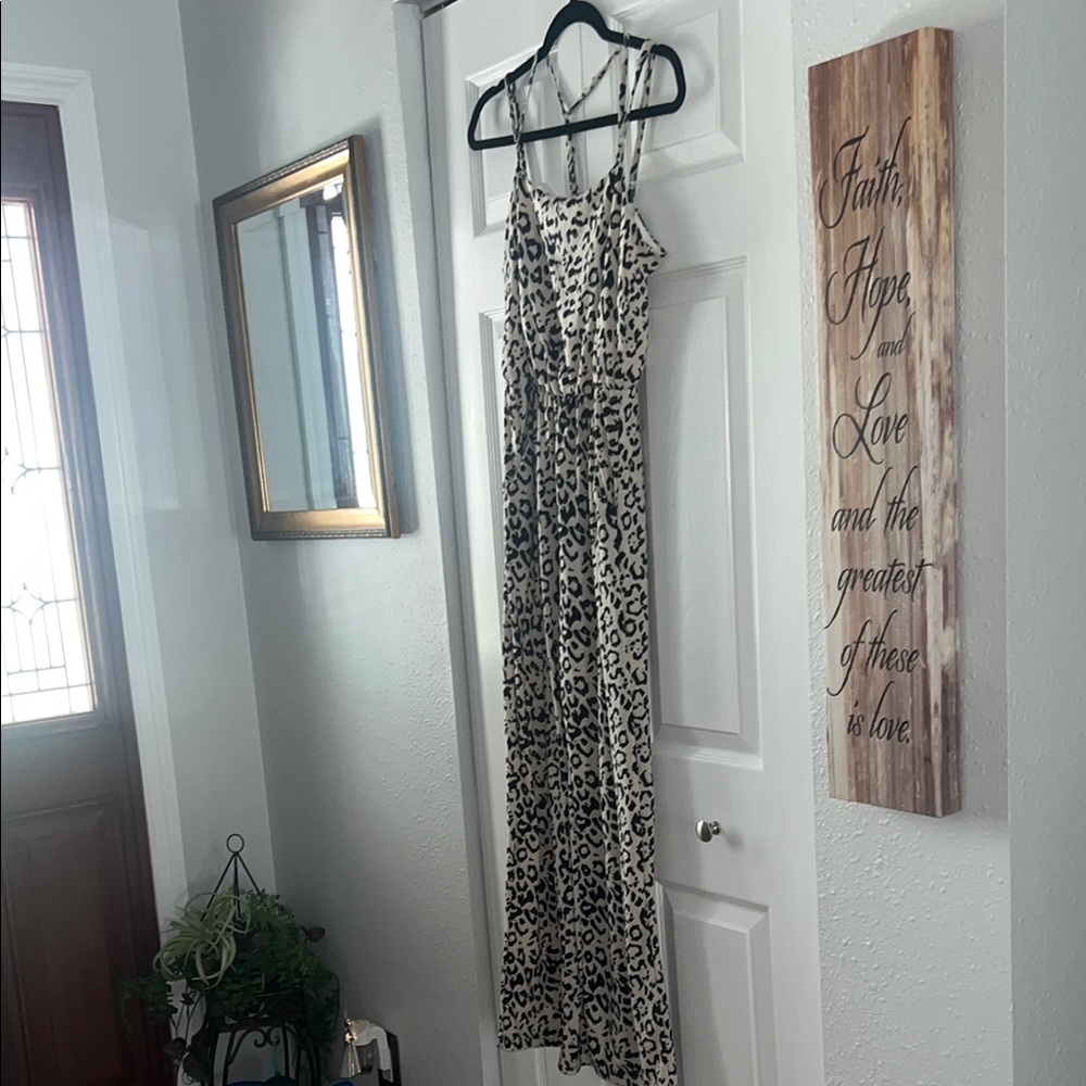 Leopard Print jumpsuit. Small